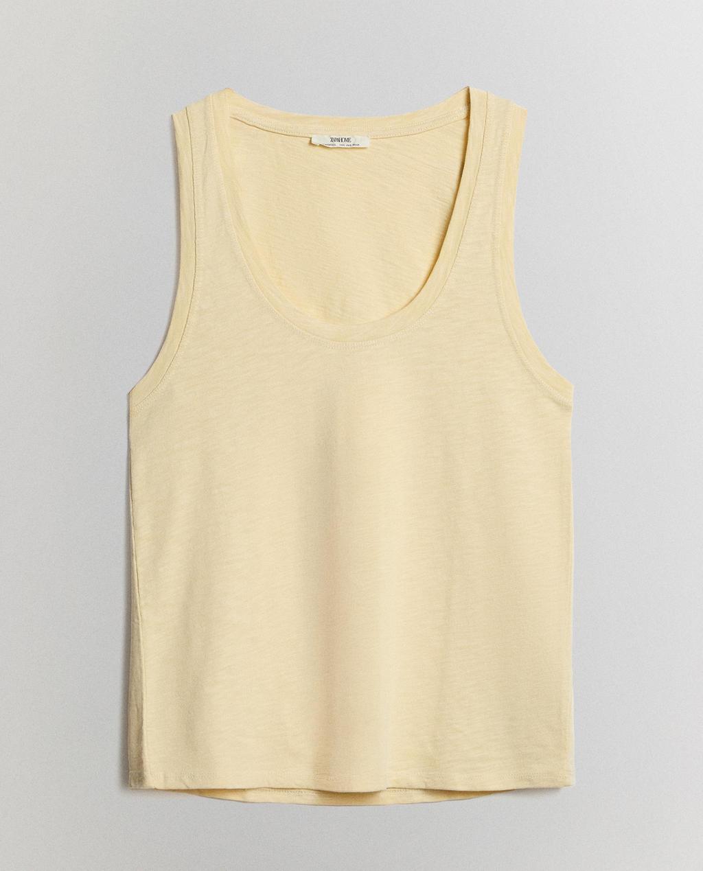 TOP COTON À BRETELLES