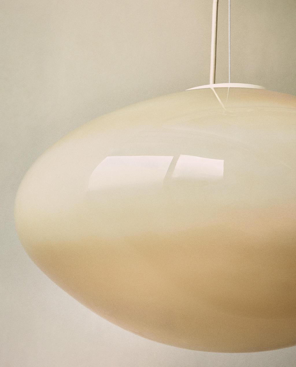 DECKENLAMPE AUS GLAS