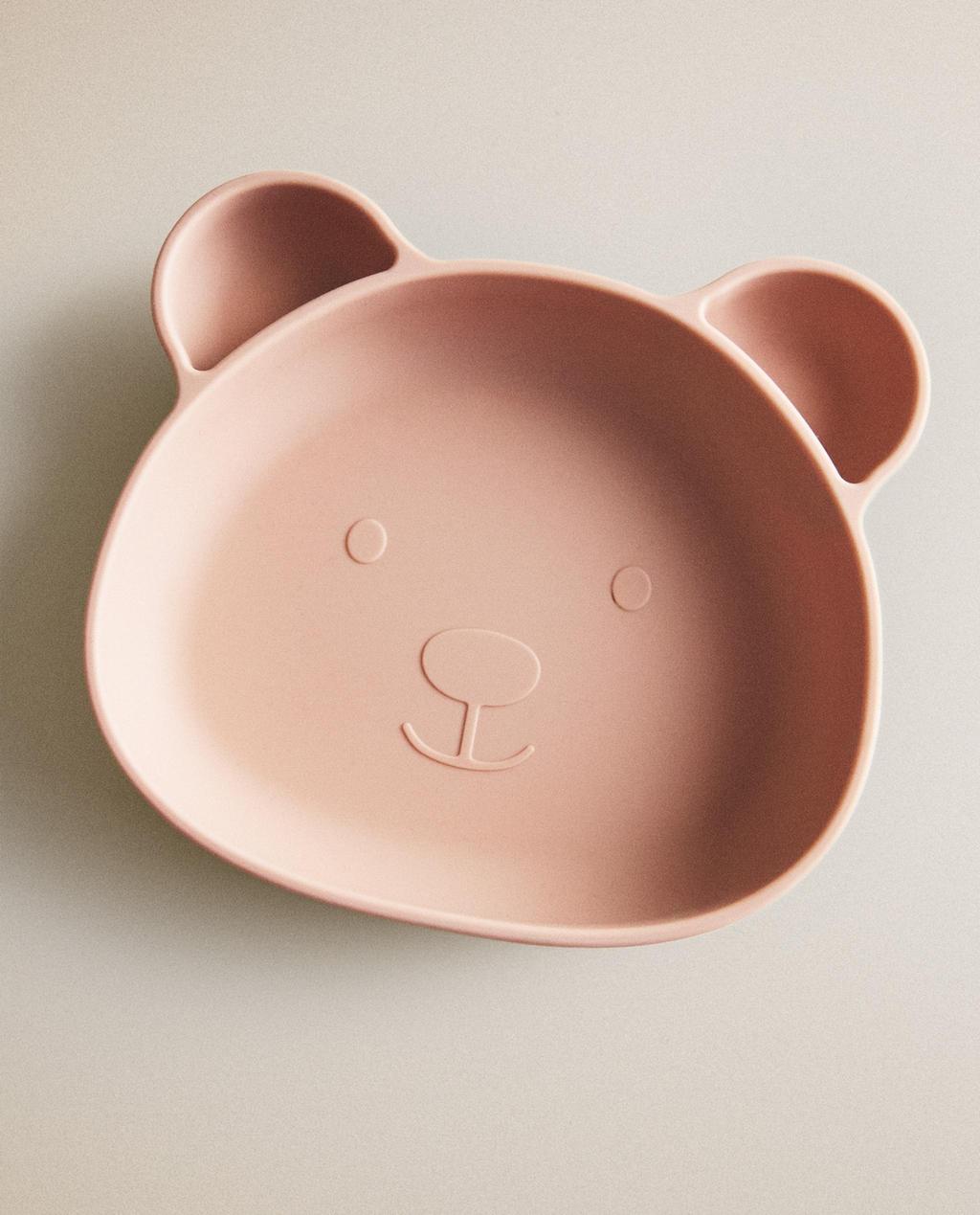 KIDS' BEAR SILICONE PLATE