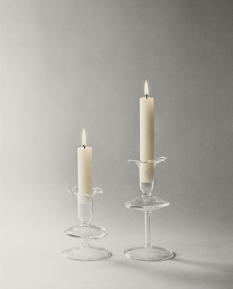 GLASS CANDLE HOLDER
