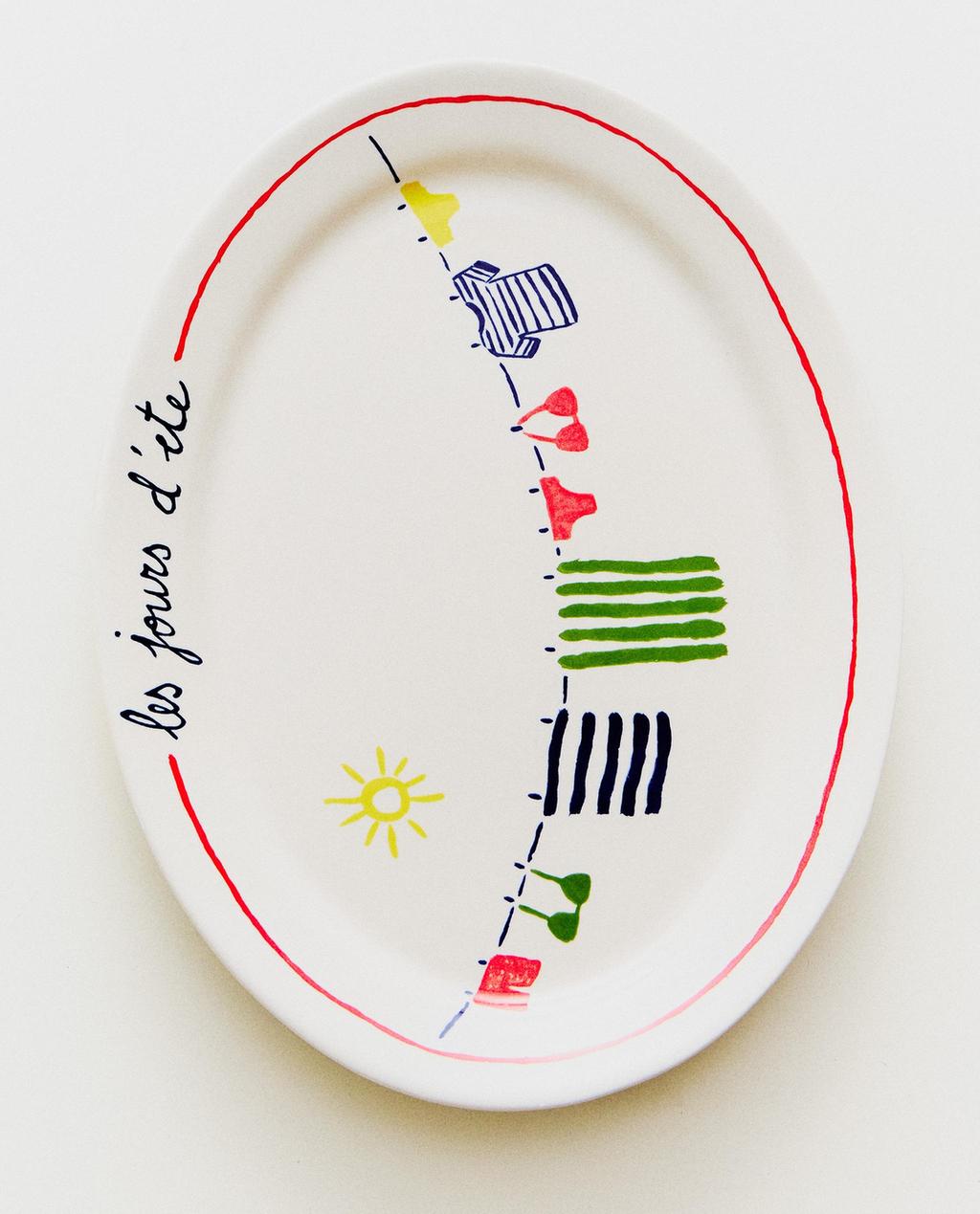SUMMER STONEWARE SERVING DISH | DIEGO NINE