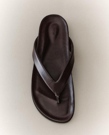 LEDER-SANDALE MIT RIEMEN