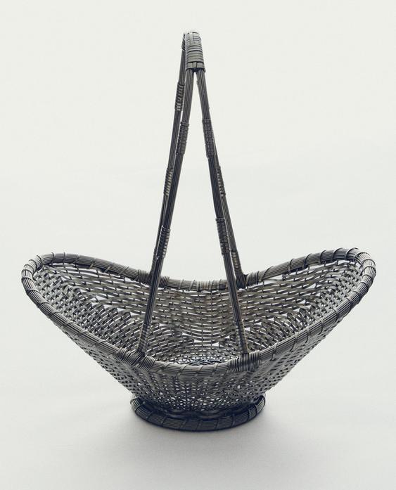 WOVEN METAL BASKET HIGH I COLIN KING