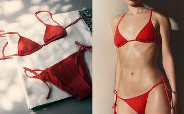 TRÓJKĄTNE BIKINI PLAŻOWE Z WIĄZANIEM