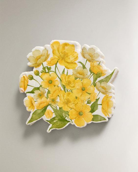 PACK OF FLORAL PAPER NAPKINS (PACK OF 20)