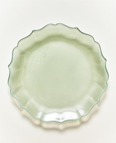 波浪邊玻璃甜品碟