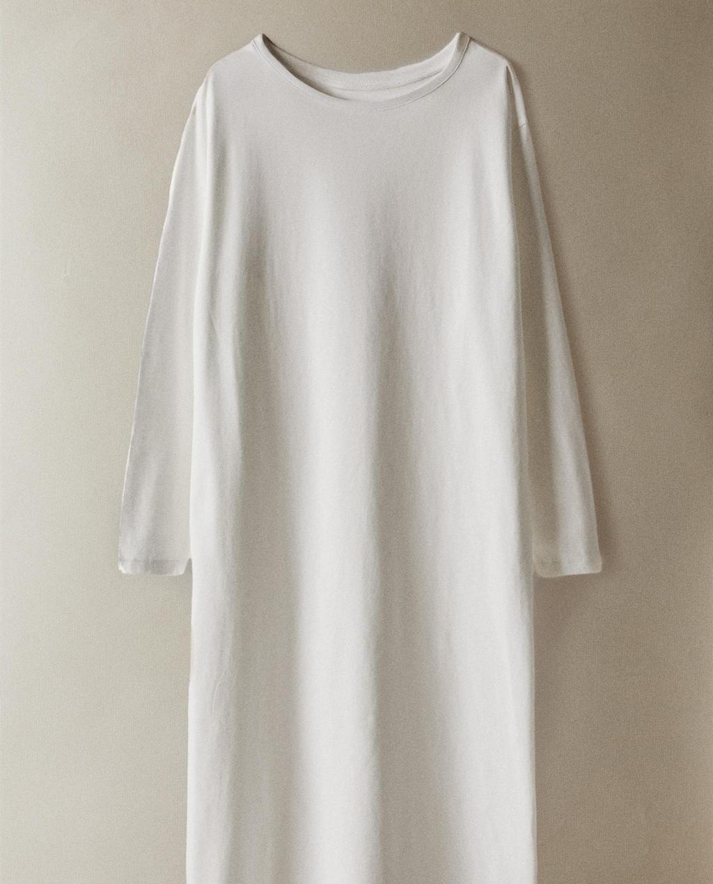 Cotton long sleeve nightdress