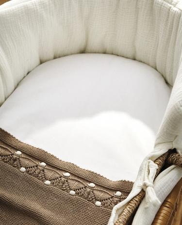 MOSES BASKET AND MINI COT FITTED SHEET (PACK OF 2)