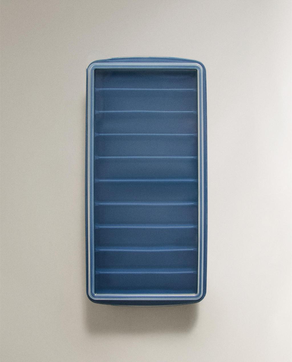 SILICONE RECTANGLE ICE BUCKET TRAY 10 ICE CUBES