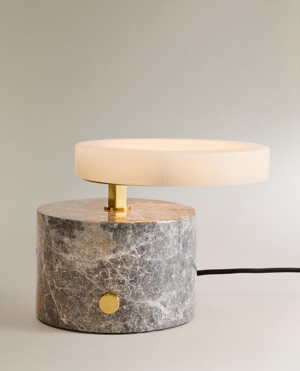 LAMPE DE TABLE ALBÂTRE ET MARBRE