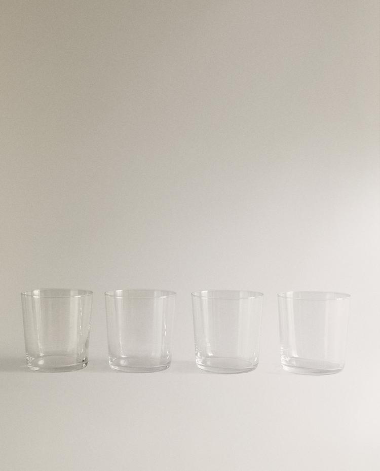 PACK OF TALL GLASS TUMBLERS (PACK OF 4)