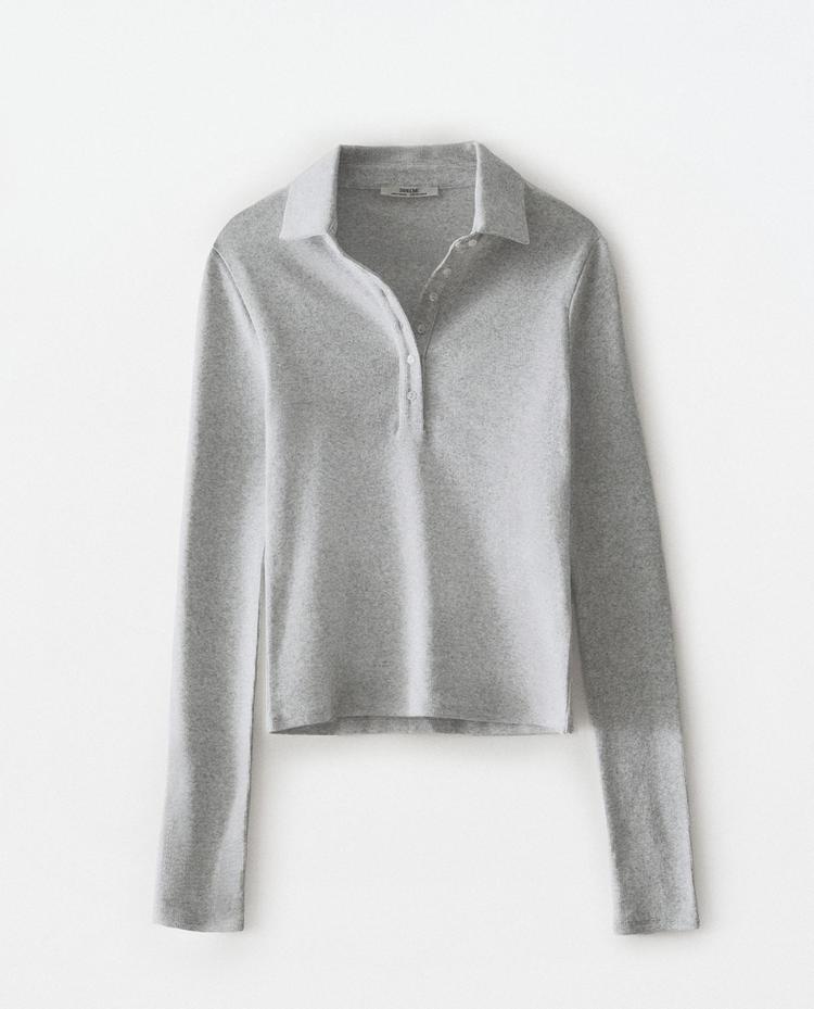 LONG SLEEVE POLO T-SHIRT