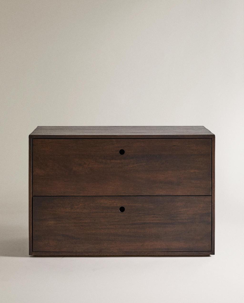 WOODEN CHEST WITH DRAWERS