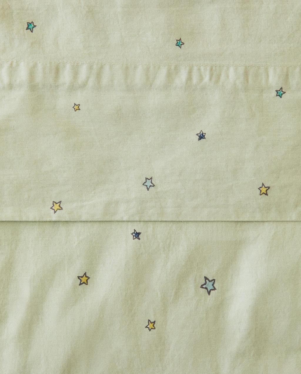 KIDS' STARS COTTON FLAT SHEET