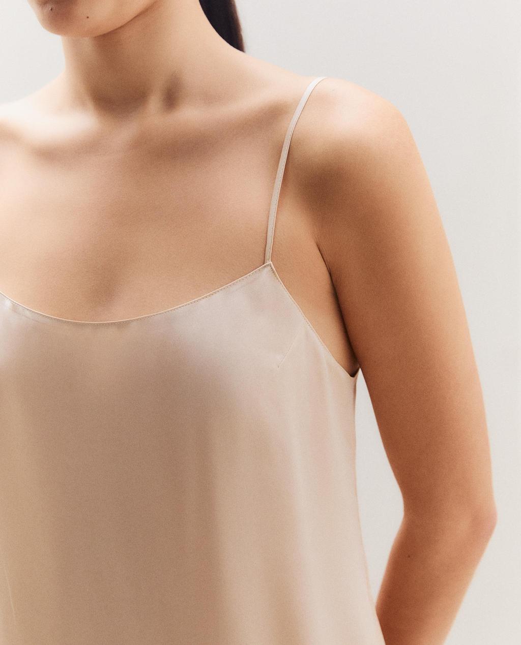 CHEMISE DE NUIT COURTE SOIE MÛRIER