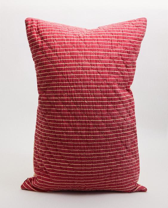 FLORAL AND STRIPED CUSHION COVER | KATHARINE POLE
