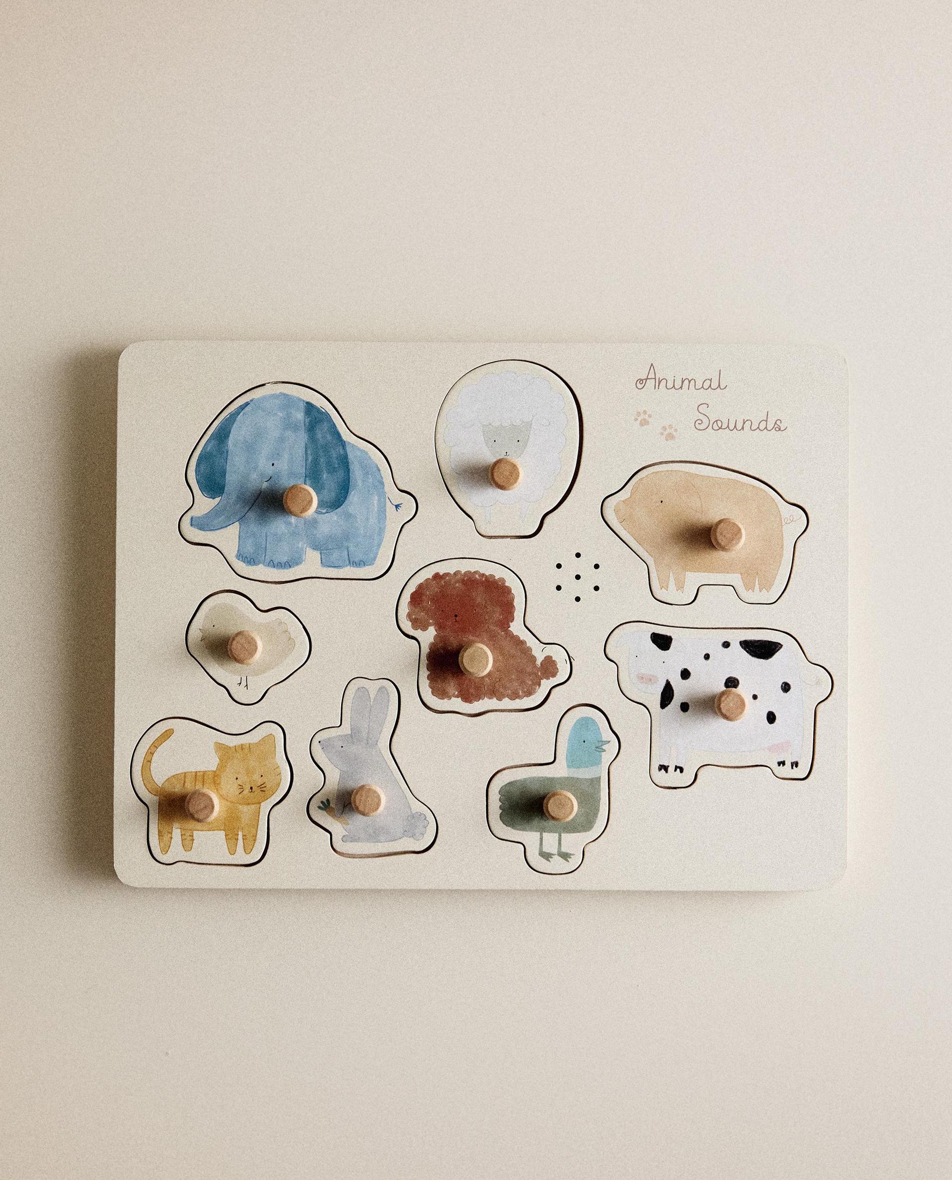 PUZLE INFANTIL SONIDO ANIMALES