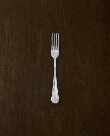 SHINY STEEL DESSERT FORK