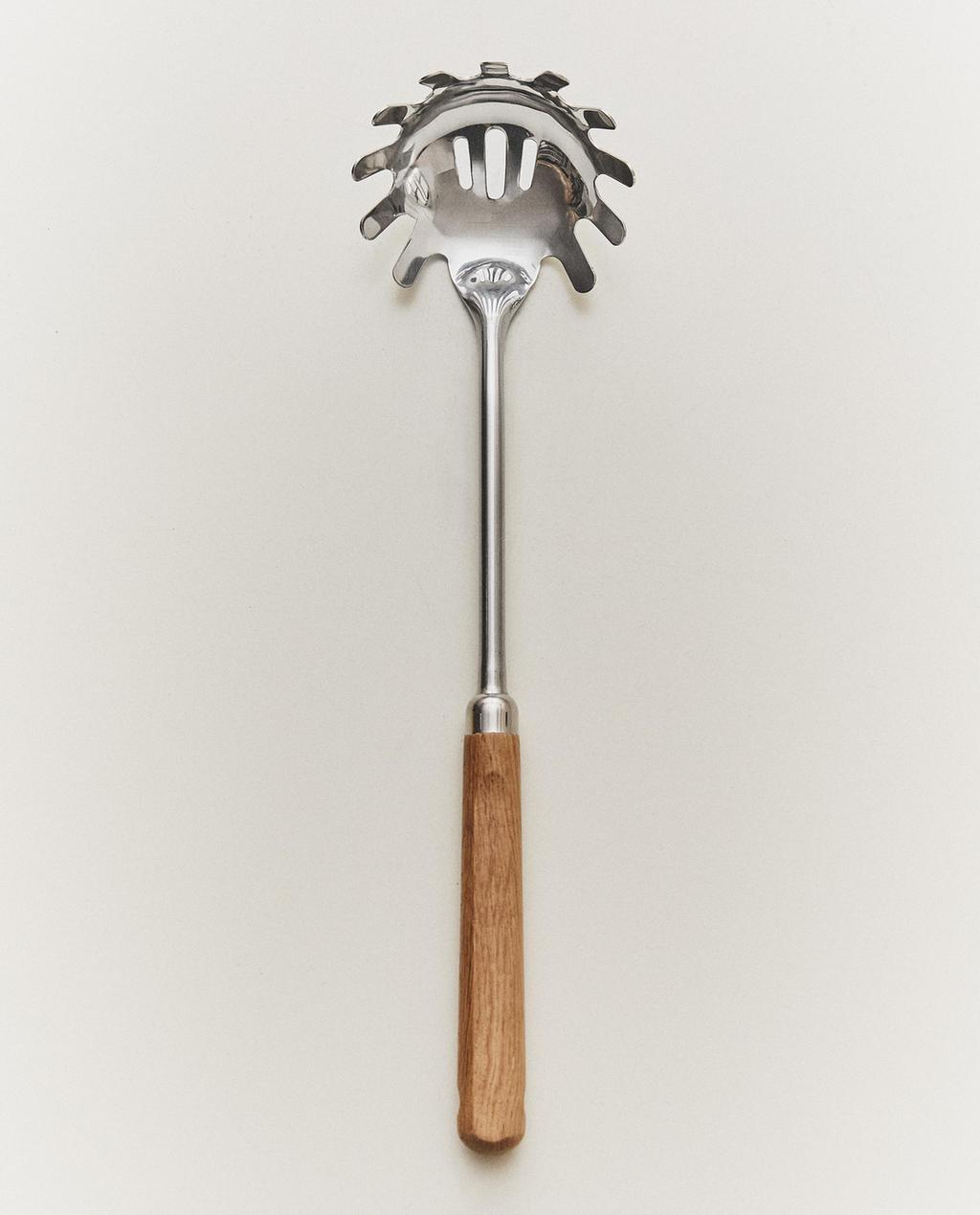 OAK AND STEEL PASTA SPOON