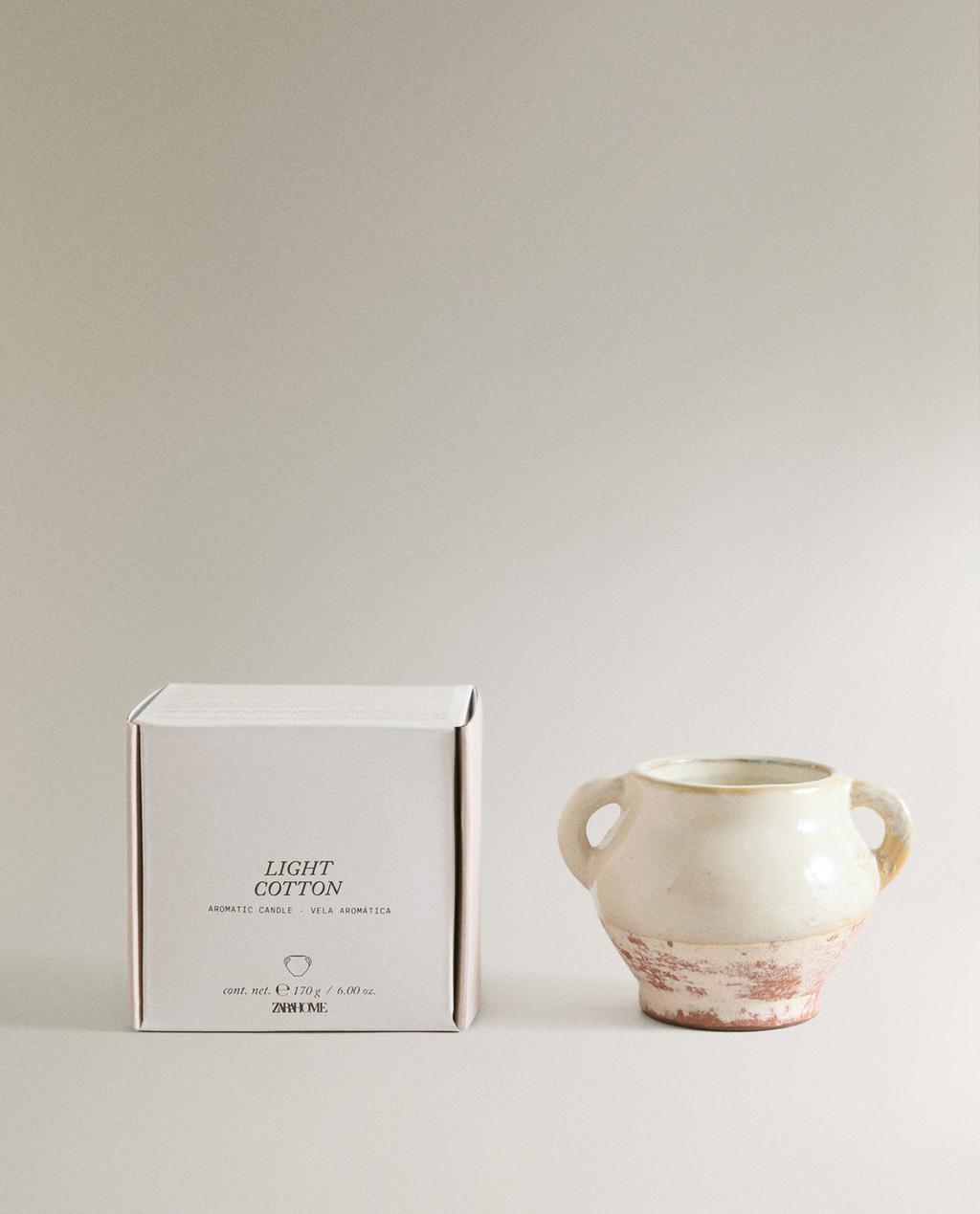 (170 G) LIGHT COTTON SCENTED CANDLE