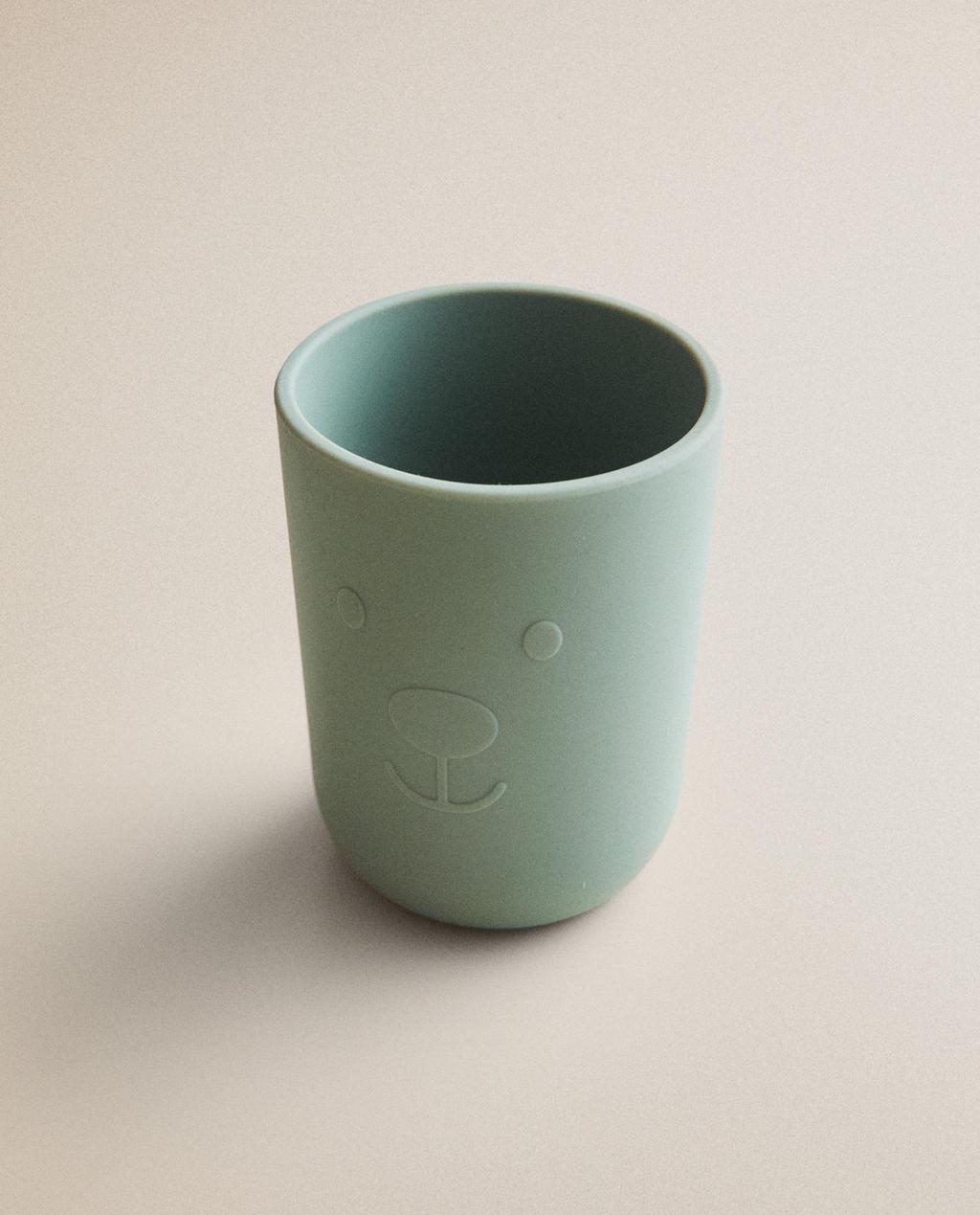 KIDS' BEAR SILICONE GLASS