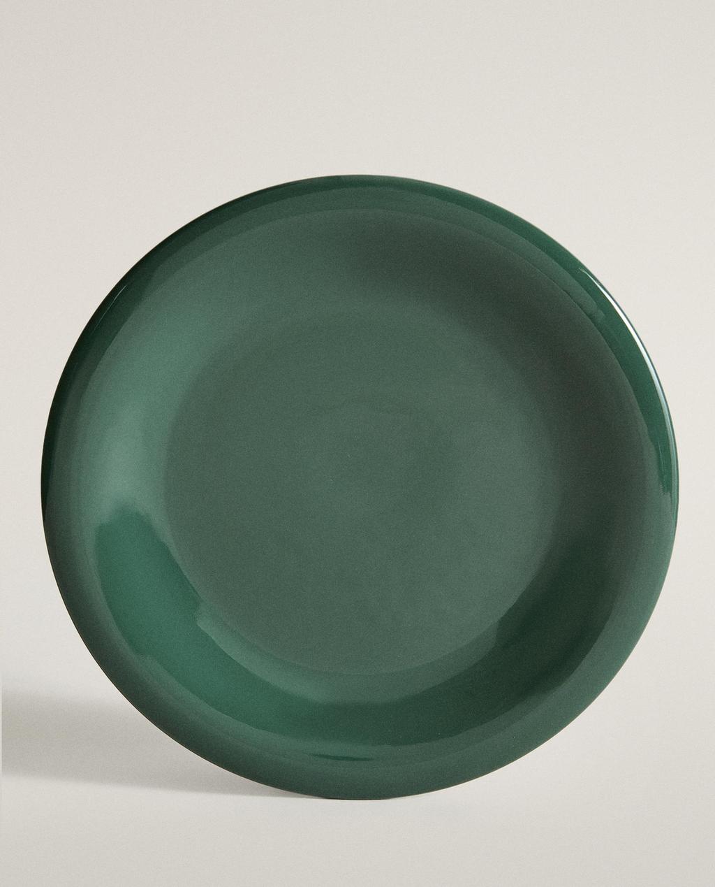 GLAZED STONEWARE DINNER PLATE