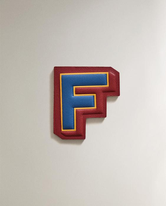 LEDER-PATCH BUCHSTABE F