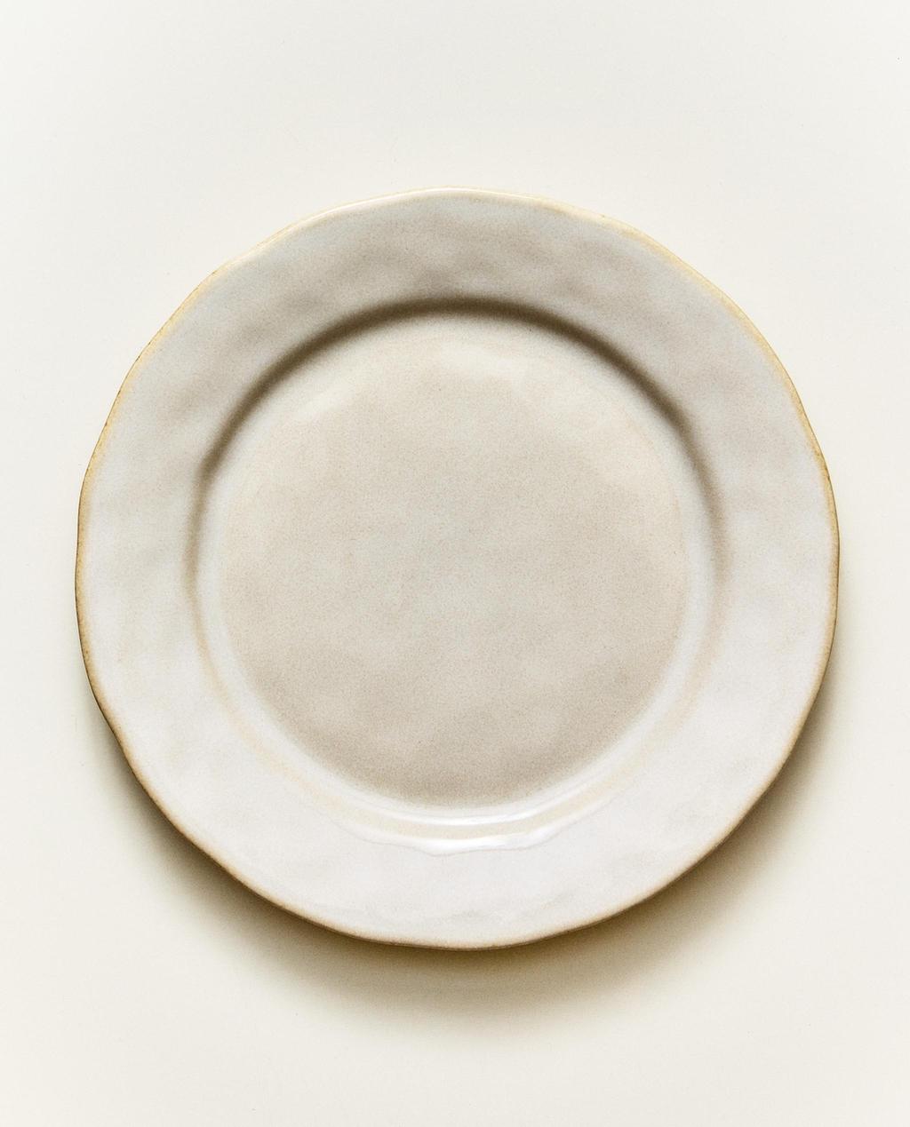PLATO POSTRE GRES BORDE IRREGULAR