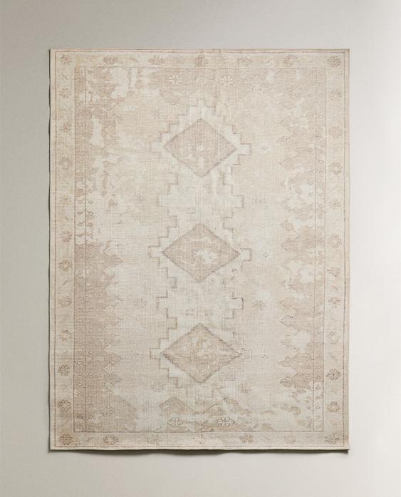 ALFOMBRA EFECTO VINTAGE ROMBOS