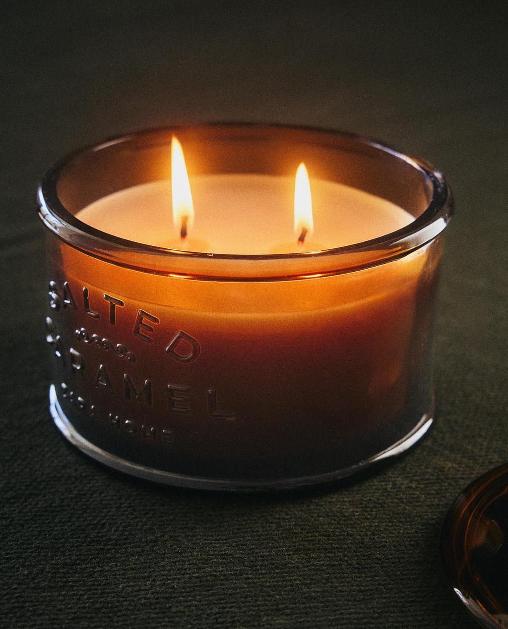 (350 G) SALTED CARAMEL SCENTED CANDLE