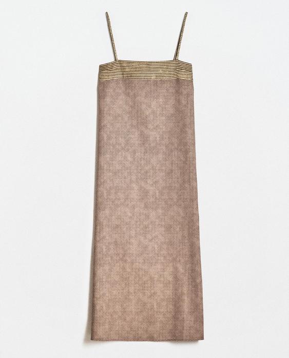 DRESS WITH CONTRAST PRINT | KATHARINE POLE