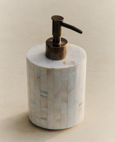 DISPENSADOR JABÓN MADREPERLA