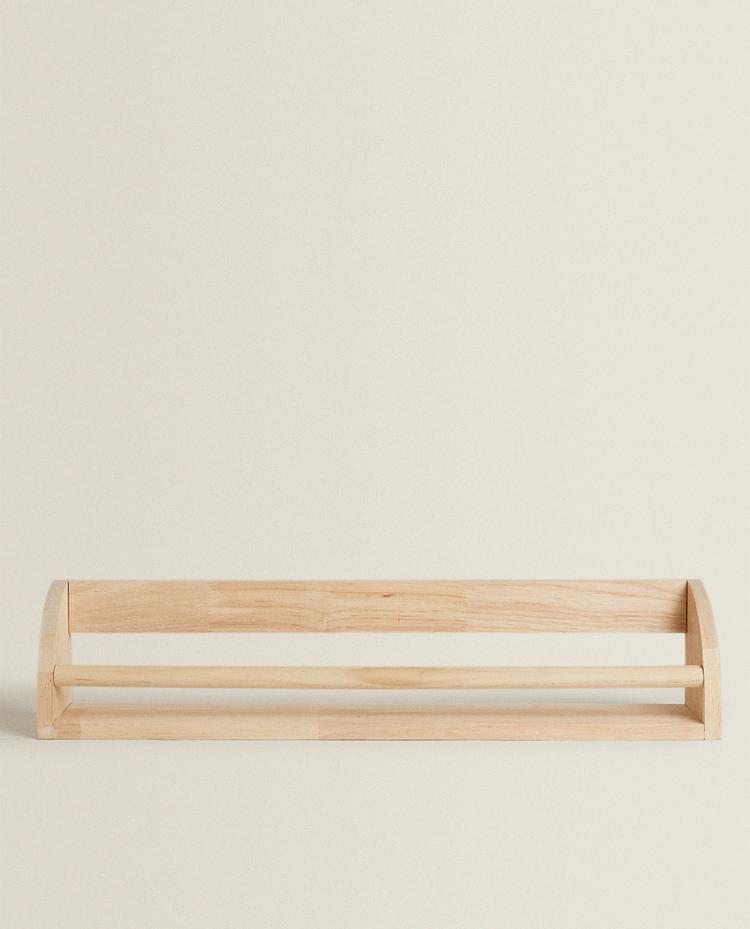 KIDS' WOODEN SHELF WITH FRONT BAR KIDS' WOODEN SHELF WITH FRONT BAR