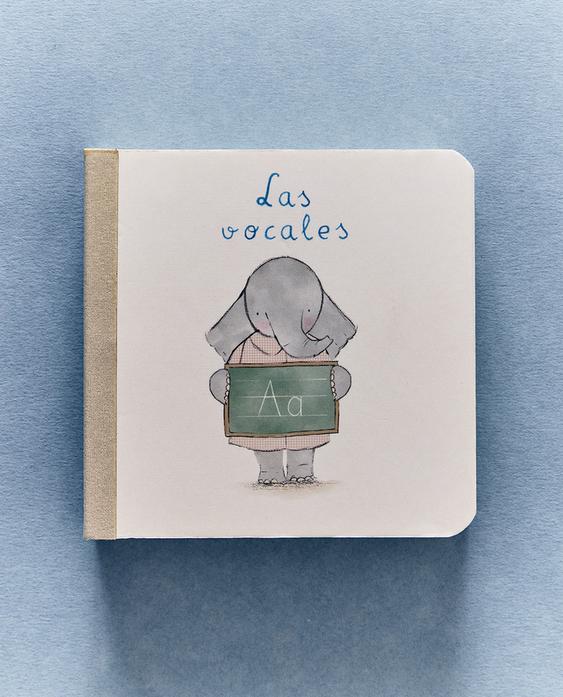 LIBRO INFANTIL ELEFANTE VOCALES (ESPAÑOL)