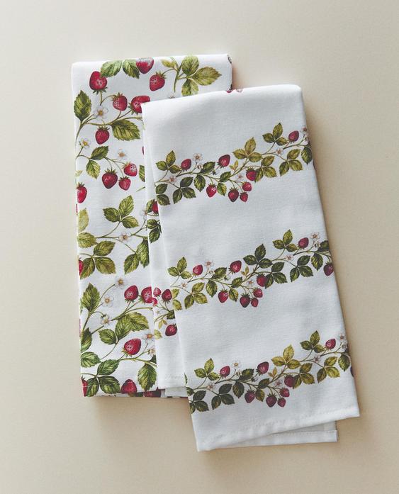 SET STROFINACCI CUCINA COTONE FIORI (SET DA 2)