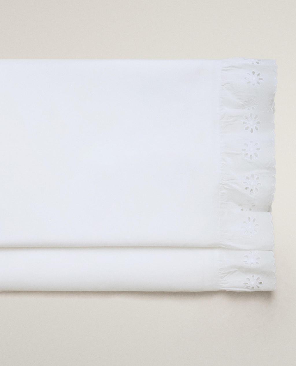 RUFFLED COTTON FLAT SHEET