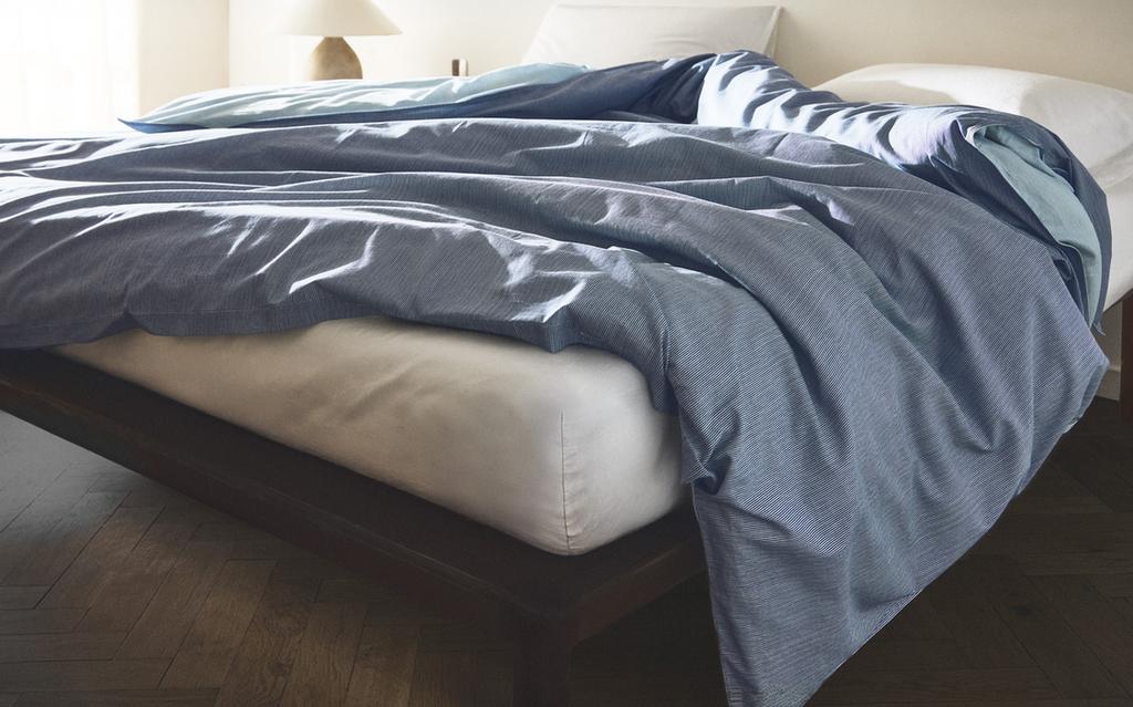 HOUSSE DE COUETTE RAYURES RÉVERSIBLE