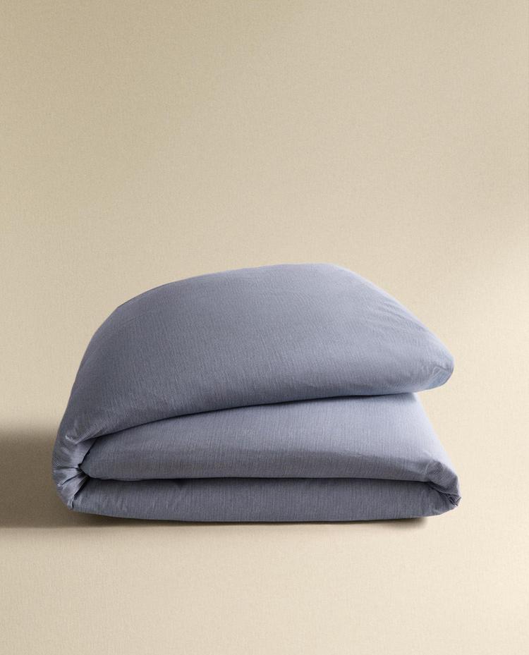 REVERSIBLE STRIPED DUVET COVER