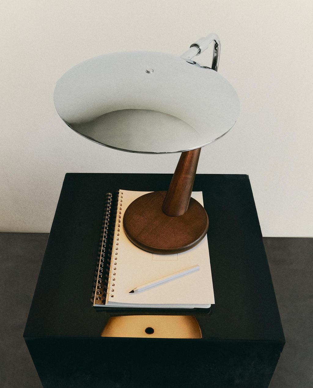 LAMPE DE TABLE BOIS ET MÉTAL