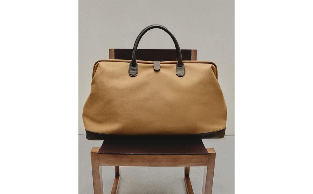 REISETASCHE AUS BAUMWOLLE MIT KNOPF