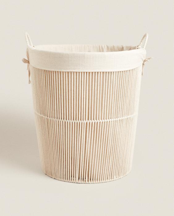 COTTON LAUNDRY BASKET