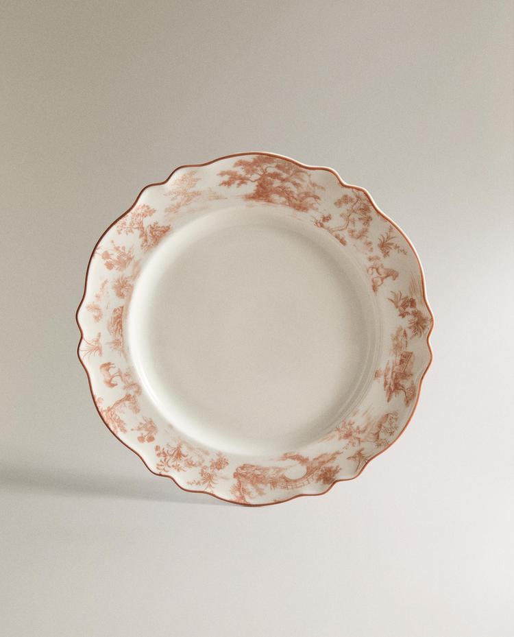 TOILE DE JOUY 포세린 얕은 접시