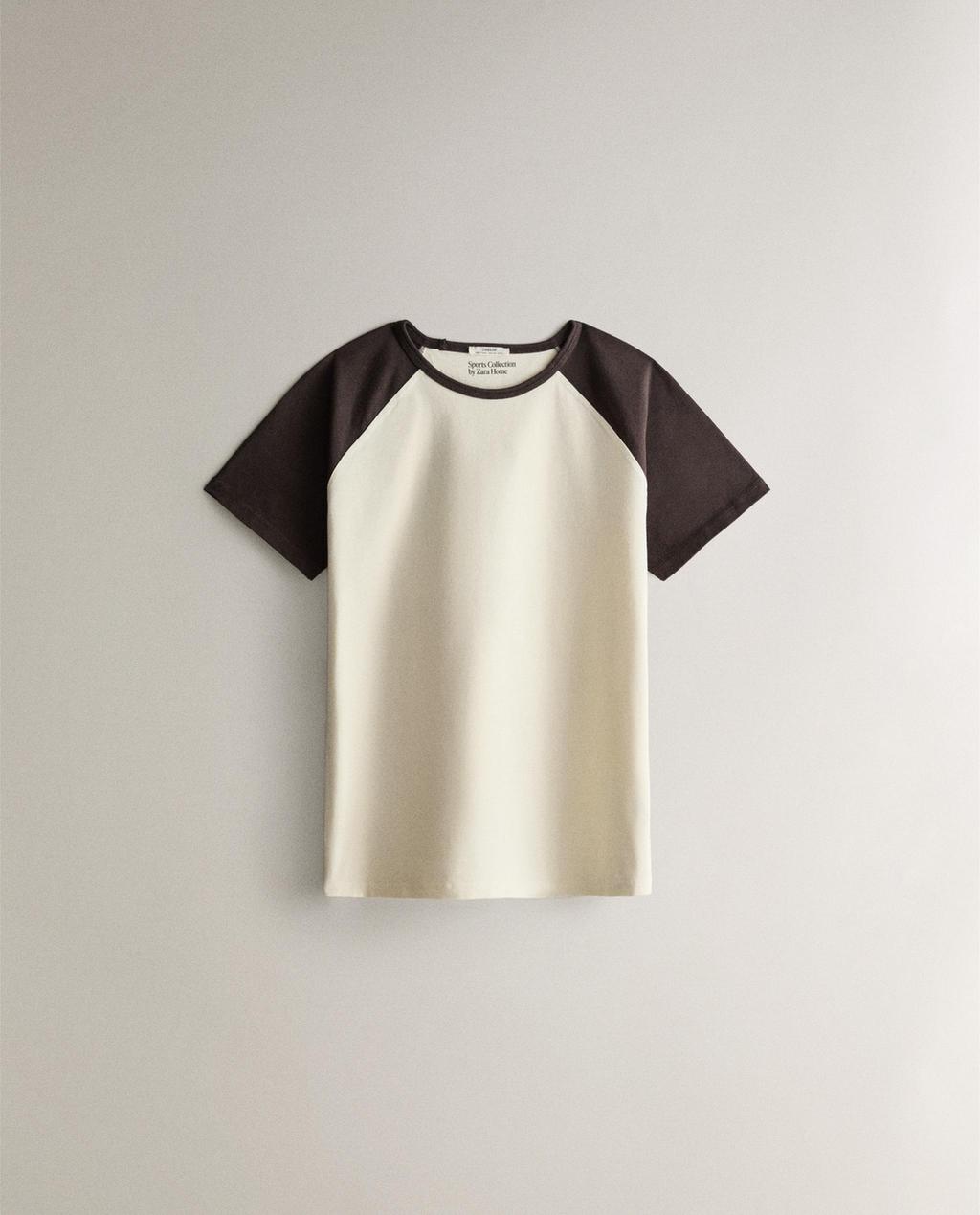 TWO-TONE COTTON T-SHIRT