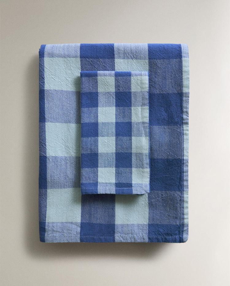CHECK COTTON TABLECLOTH