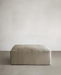 POUF LIN DÉLAVÉ