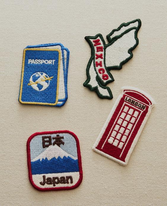 TRAVEL PATCHES SET (SET OF 4)