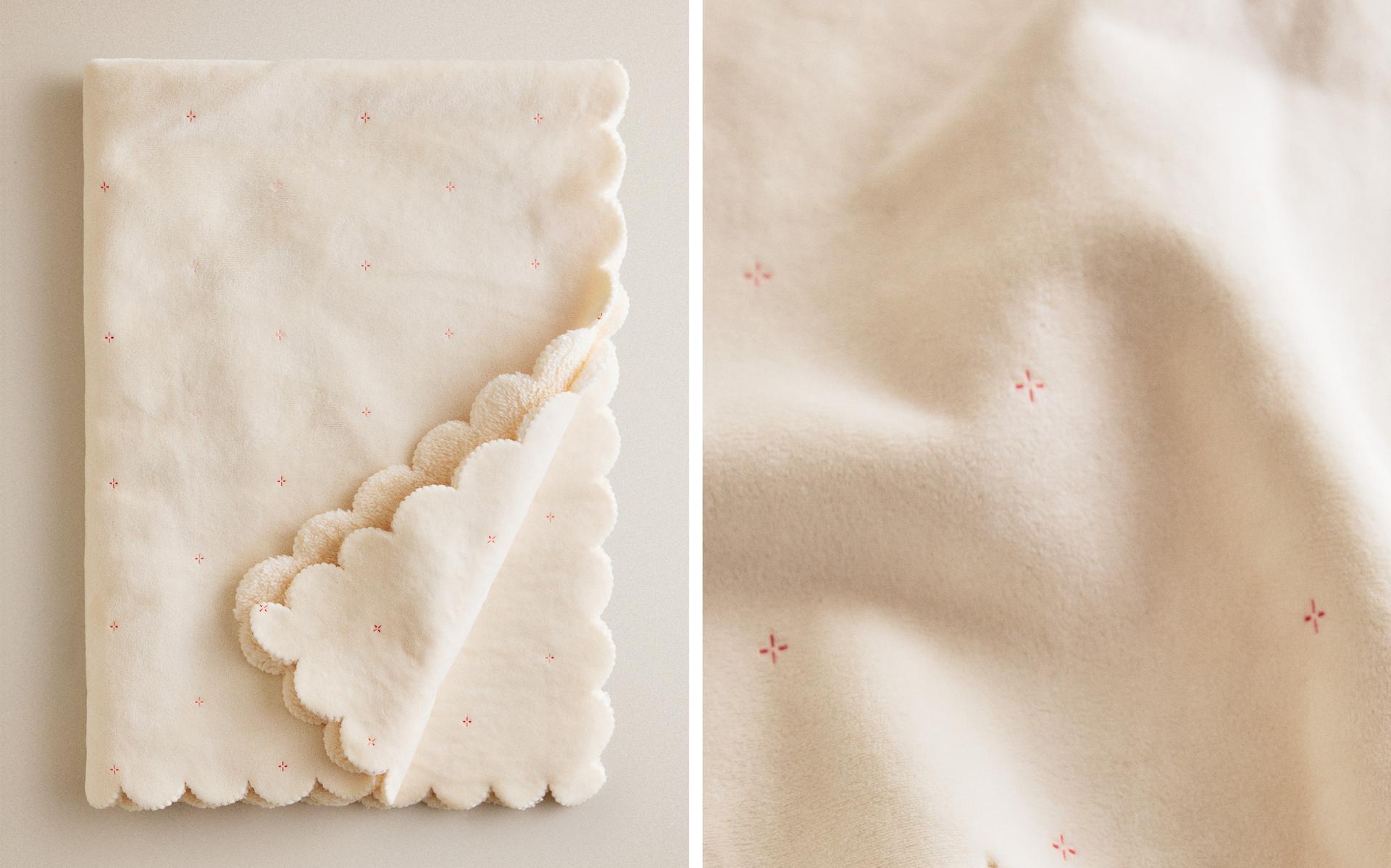 SCALLOPED BABY BLANKET