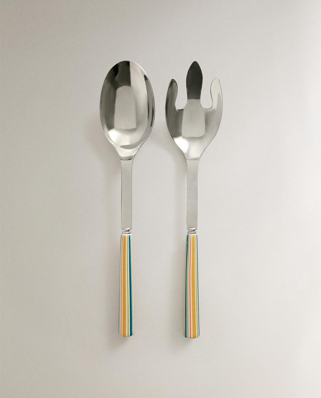 SALATBESTECK-SET MIT KERAMIKGRIFF (2ER-SET)