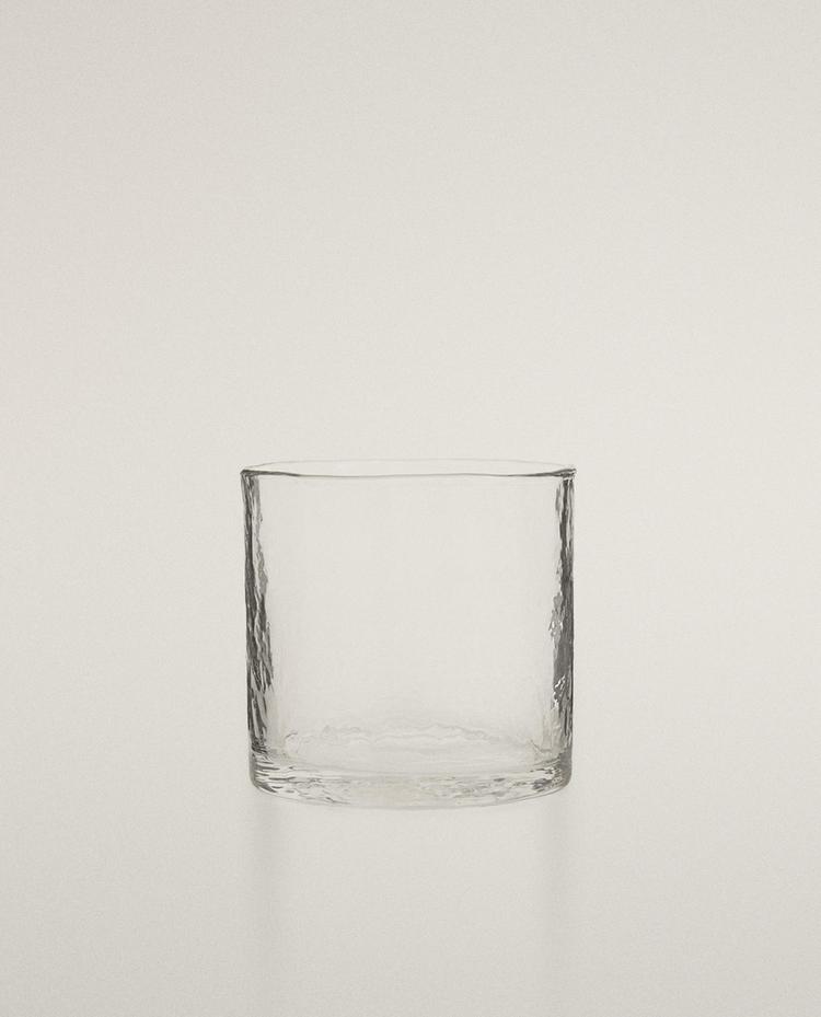 HAMMERED GLASS TUMBLER