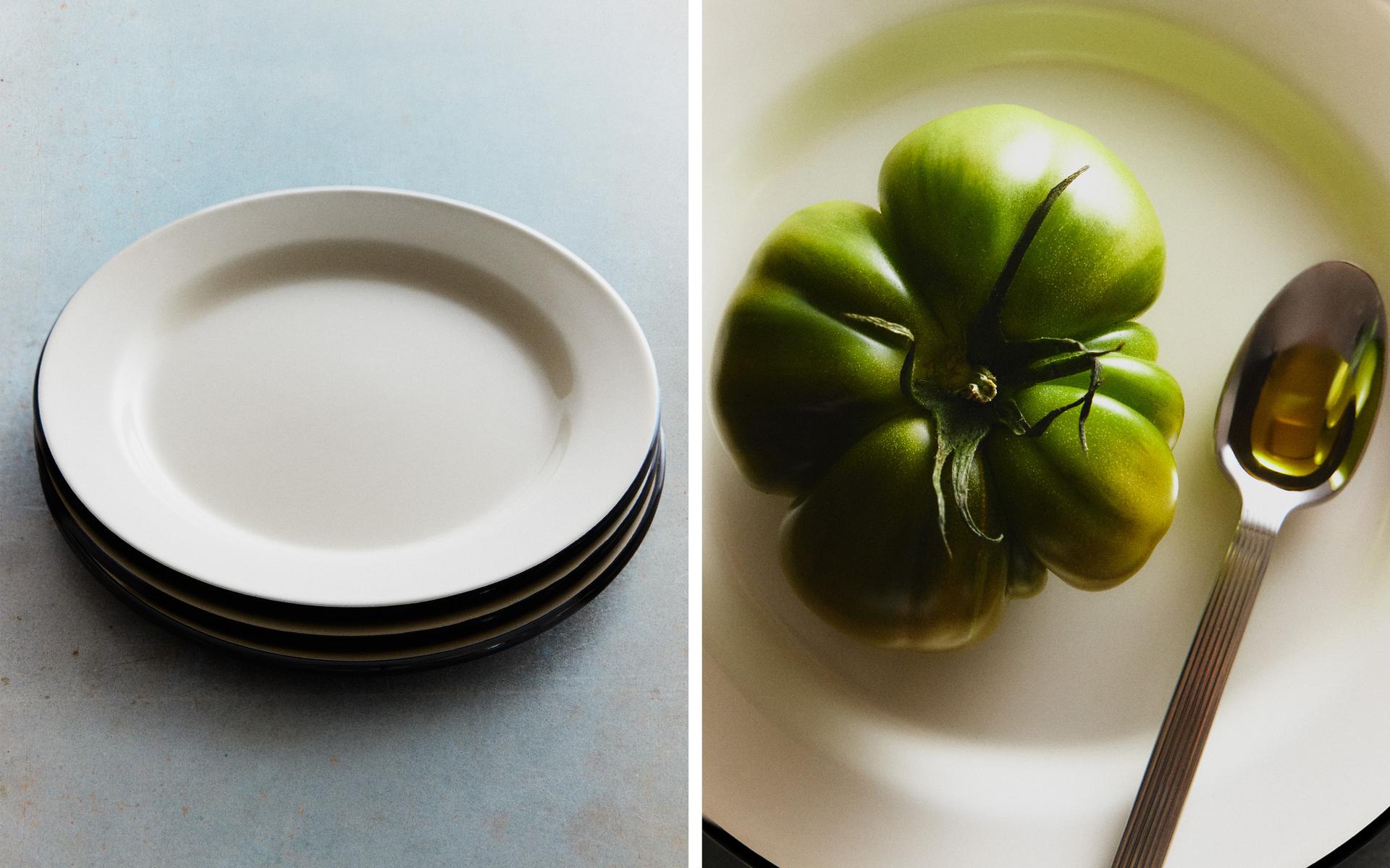 PLATO POSTRE HIERRO FILO